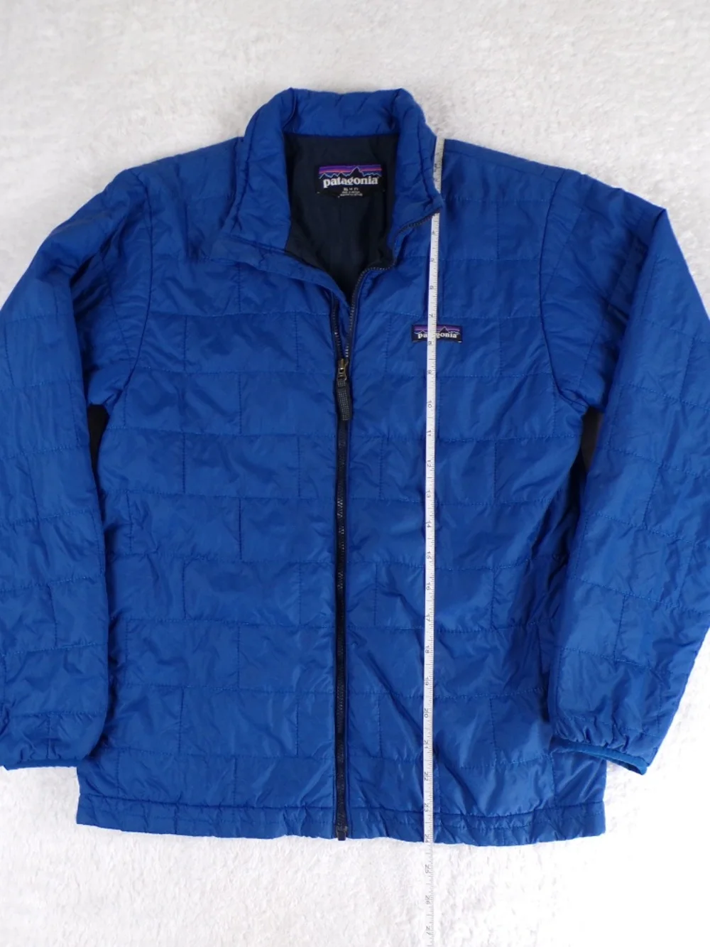 Patagonia Boys' Nano Puff Jacket Size XL /14 Dark Blue